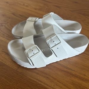 Birkenstock Arizona White Leather | US 8 | EU 39